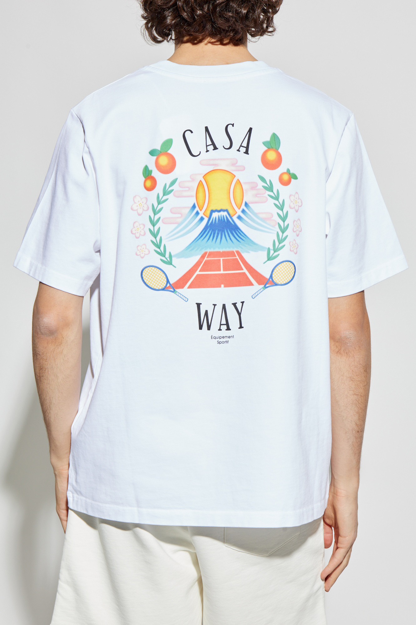 レビュー高評価の商品!の商品をすべて Biały Polska Vitkac - Casablanca nadrukiem z T-shirt ウェア